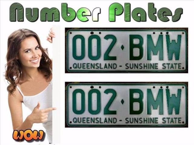 002-BMW, QLD Custom Number Plates